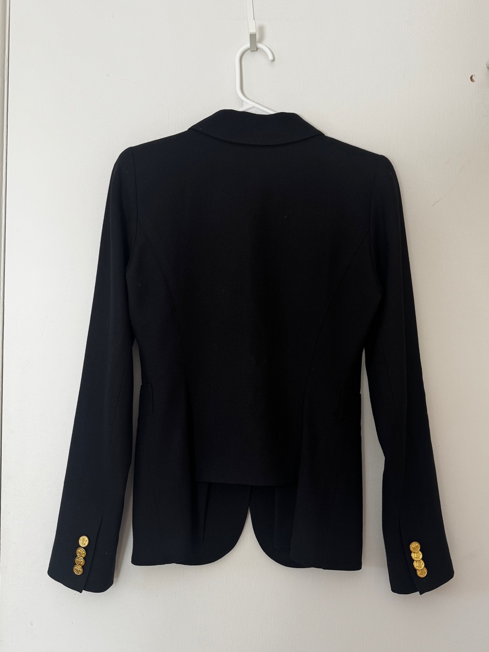 SMYTHE Classic Duchess Blazer Deep Black Wool Jacket 4 - Picture 10 of 14